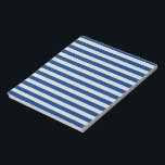 Maßgeschneiderte Blaustreifen Notizblock<br><div class="desc">Anpassbare Blue Stripes Notepad</div>