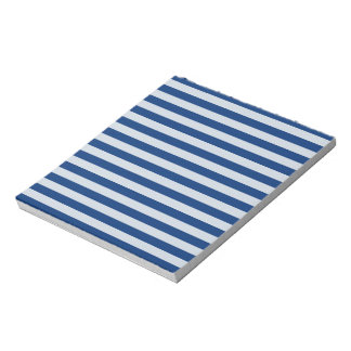 Maßgeschneiderte Blaustreifen Notizblock