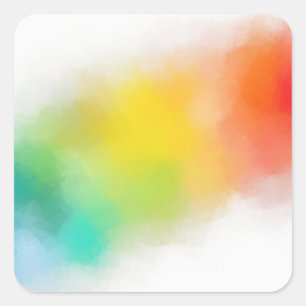 Maßgeschneiderte Blindvorlage Moderne Abstrakte Ku Quadratischer Aufkleber