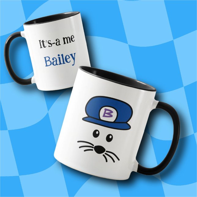 Maßgeschneiderte Blue Cap Little Mouse Tasse (Von Creator hochgeladen)