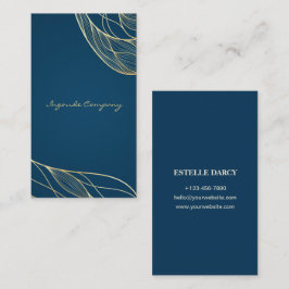 Maßgeschneiderte Blue Simple Business Card Visitenkarte