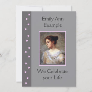 Maßgeschneiderte Blumenbeerdigung / Geweckt / Gede Einladung