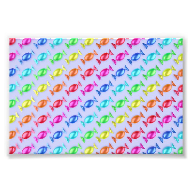 Maßgeschneiderte Bonbons mit verschiedenen Farben Fotodruck (Vorne)