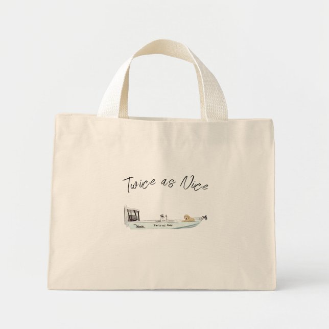 Maßgeschneiderte Bootschale Mini Stoffbeutel (Vorne)