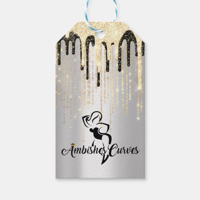 Maßgeschneiderte Boutique Bekleidungspreis Tag Gol Geschenkanhänger (Vorderseite)