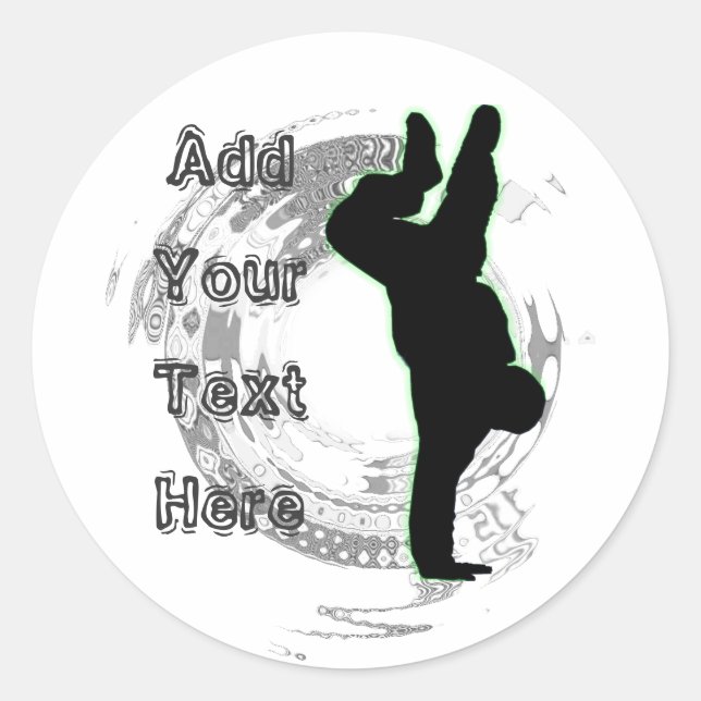 Maßgeschneiderte Breaking Sticker (Vorderseite)