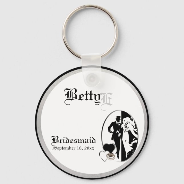 Maßgeschneiderte Bridesmaids - Schlüsselanhänger h (Vorderseite)