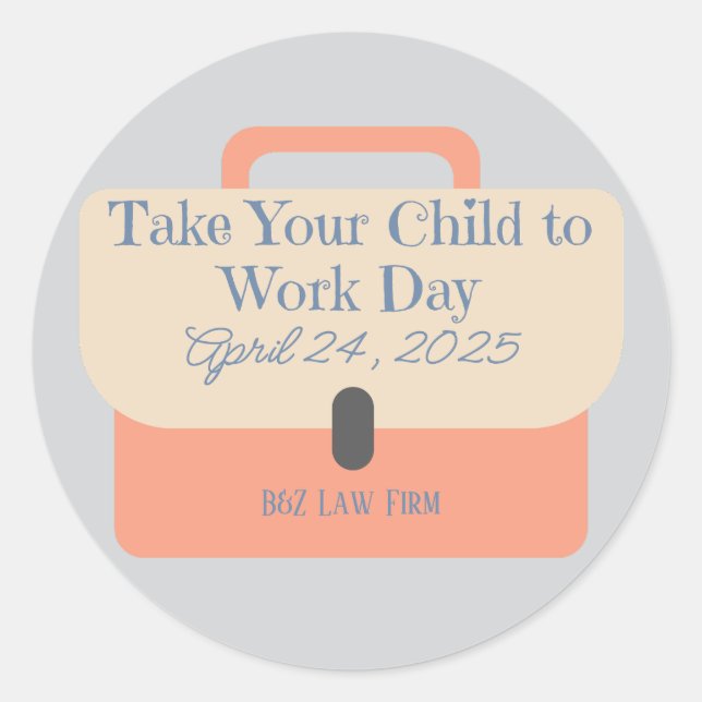 Maßgeschneiderte Briefkasten bringen Ihr Kind zur  Runder Aufkleber (Vorderseite)