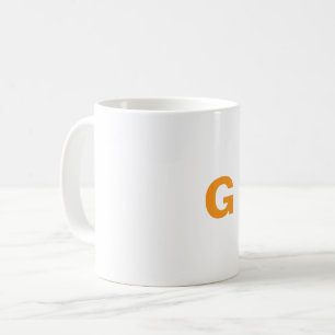 Maßgeschneiderte Buchstaben G-Tasse Kaffeetasse