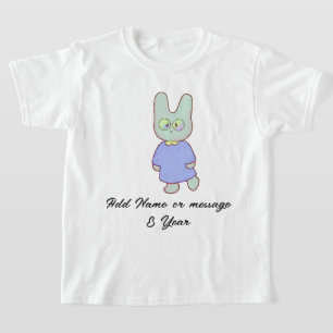Maßgeschneiderte Bunny & Paw Prints Unisex schmück T-Shirt