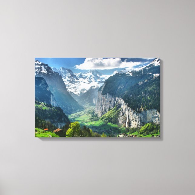 Maßgeschneiderte Canvas Kunstdrucke Schweiz Leinwanddruck (Vorderseite)