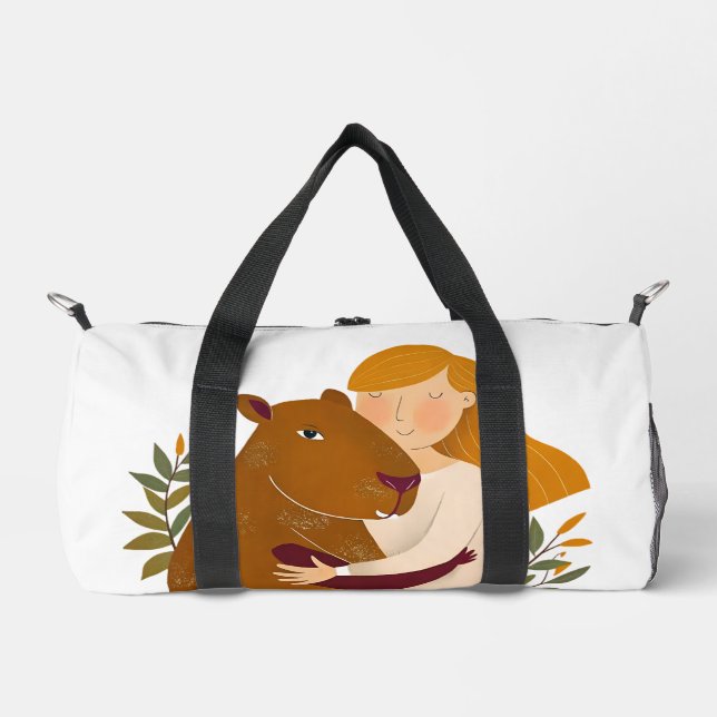 Maßgeschneiderte Capybara Duffel Bag Duffle Bag (Vorderseite)