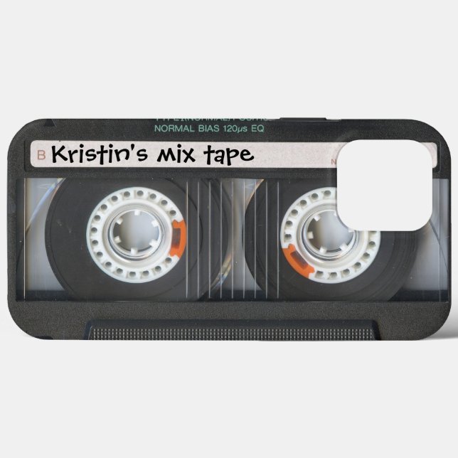 Maßgeschneiderte Cassette Mix Tape Case Mate iPhon (Rückseite (Horizontal))