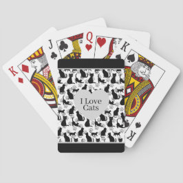 Maßgeschneiderte Cat Print Classic Playing Cards Spielkarten
