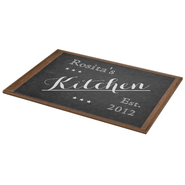 Maßgeschneiderte Chalkboard-Schneidebrett Schneidebrett (Ecke)