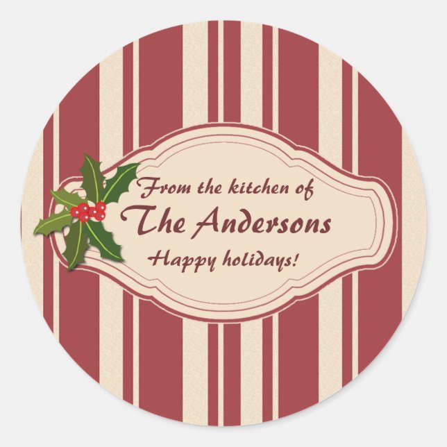 Maßgeschneiderte Cookie-Swap- oder Backwaren-Urlau Runder Aufkleber (Vorderseite)