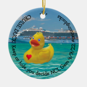 Maßgeschneiderte Cruising Duck für Erwachsene Keramik Ornament