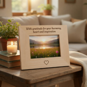 Maßgeschneiderte Dankeschön gestanzte Holzrahmen a Geätzte Rahmen
