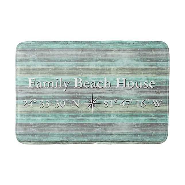 Maßgeschneiderte Dekoration in der Höhe und Länge  Badematte (Vorderseite)