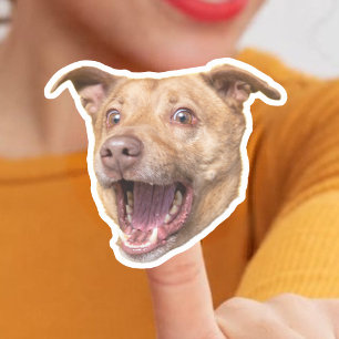 Maßgeschneiderte Dog-Face-Stickers   Hunde-Mama-Ge Aufkleber