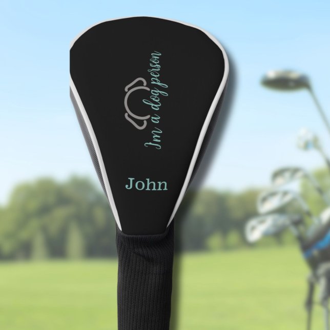 Maßgeschneiderte Dog Vater Golf Head Cover Headcover (Make a statement guys, with this custom "I'm a dog person" club cover from the Golf Collection.)