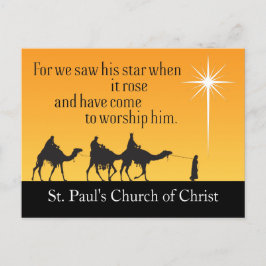 Maßgeschneiderte Drei Weisen Religiöse Weihnachten Postkarte