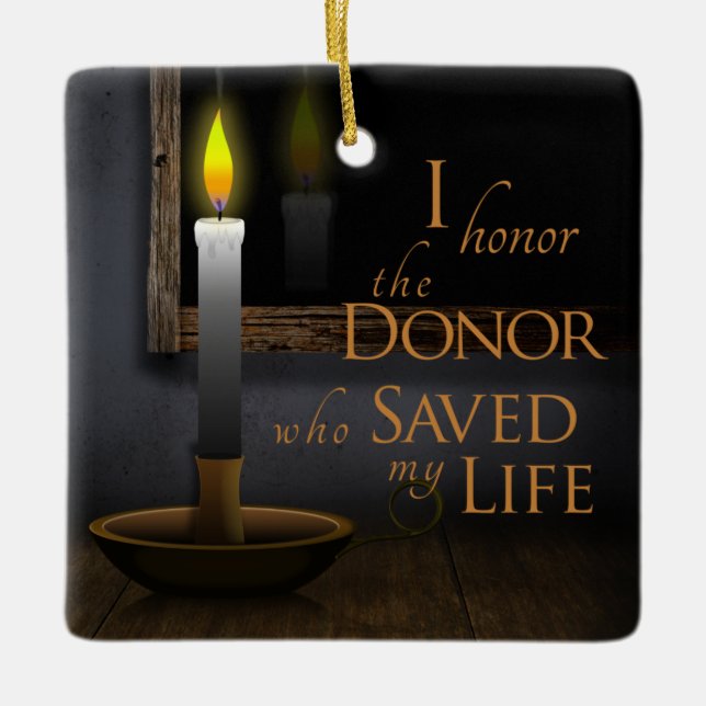 Maßgeschneiderte Ehre meines Organspenders - Trans Keramikornament (Vorderseite)