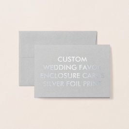 Maßgeschneiderte EinsteckkARTEN für Hochzeiten, SI Folienkarte