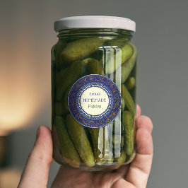 Maßgeschneiderte, elegante, hausgemachte Pickles d Etiketten