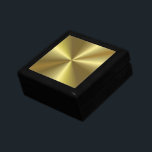Maßgeschneiderte elegante Imitat Gold-Metallic-Loo Erinnerungskiste<br><div class="desc">Benutzerdefinierte elegante Imitat Gold Metallic Look Blank Template Classic Keepake Box.</div>