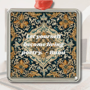 Maßgeschneiderte Elegantes Muster Persische Gesche Ornament Aus Metall