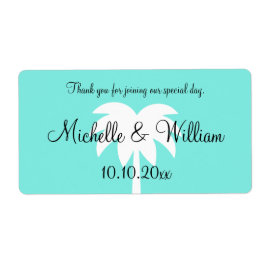 Maßgeschneiderte Etiketten für Hochzeitswasserflas