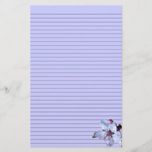 Maßgeschneiderte, feine Blume-Stationery - ausgekl Briefpapier