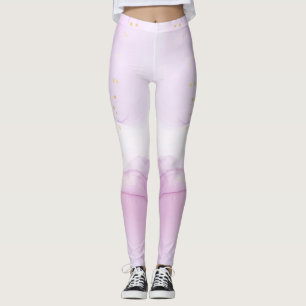Maßgeschneiderte, fett gemischte Prints Gold-Akzen Leggings