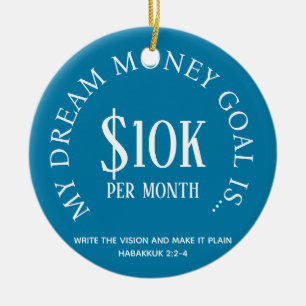 Maßgeschneiderte Finanzziele Keramik Ornament