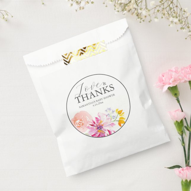 Maßgeschneiderte Floral Gefälligkeitstaschen für B Geschenktütchen (Versiegelt)