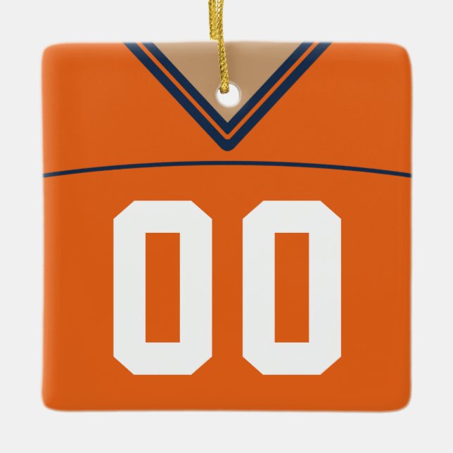 Maßgeschneiderte Football Lacrosse Jersey Ornament (Vorderseite)