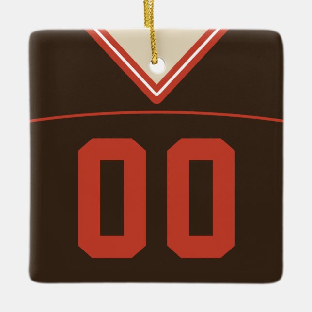 Maßgeschneiderte Football Lacrosse Jersey Ornament (Vorderseite)