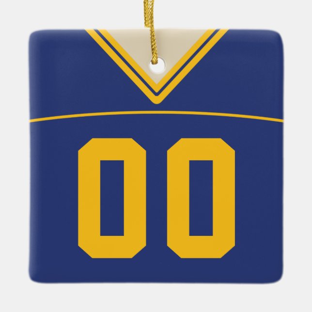 Maßgeschneiderte Football Lacrosse Jersey Ornament (Vorderseite)