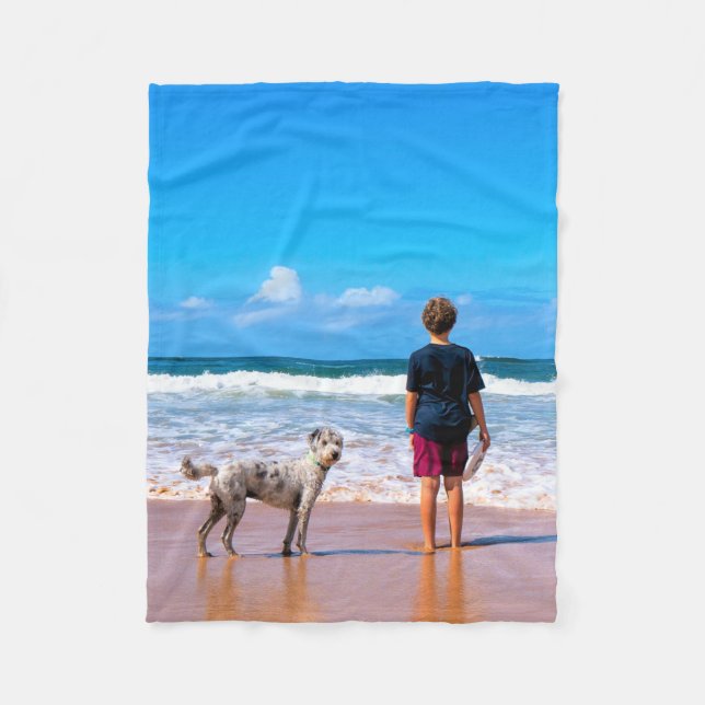 Maßgeschneiderte Foto Fleece Blanken Personalisier (Vorderseite)