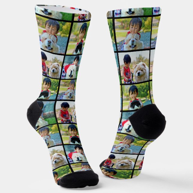 Maßgeschneiderte FotoCollage Socken (Gewinkelt)
