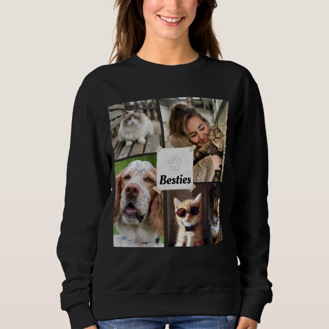 Maßgeschneiderte Fotomaterial für Heimtiere Sweatshirt (Vorderseite)