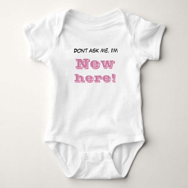 Maßgeschneiderte Frag meiner großen Schwester Baby Strampler (Vorderseite)