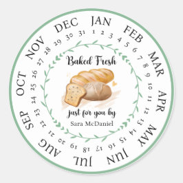 Maßgeschneiderte, frisch gebackene Frische für Sie Runder Aufkleber