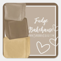 Maßgeschneiderte Fudge Business Stickers