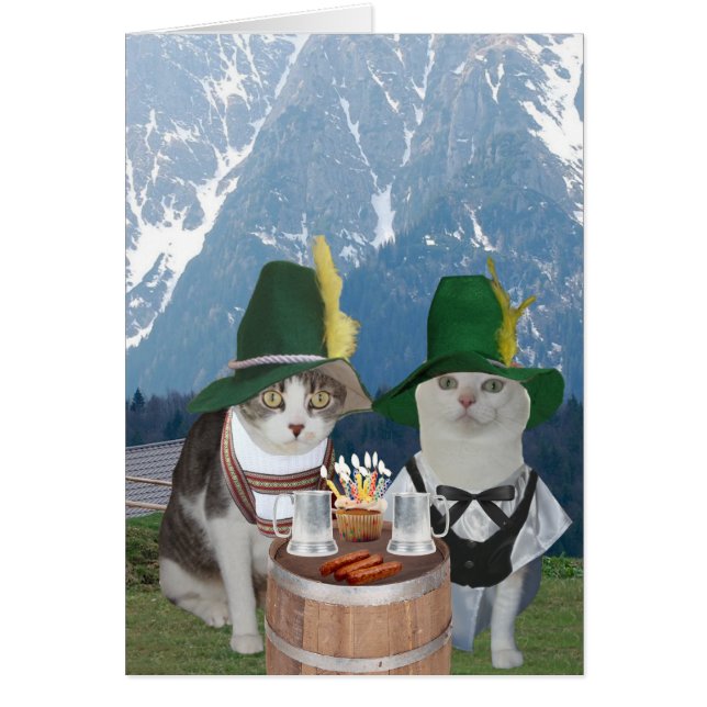 Maßgeschneiderte Funny German Cats/Kätzchen für de (Vorne)
