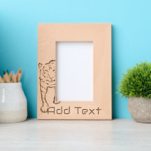 Maßgeschneiderte, gegrabene Holzrahmen