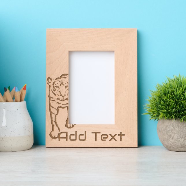 Maßgeschneiderte, gegrabene Holzrahmen Geätzte Rahmen (Vorderseite)