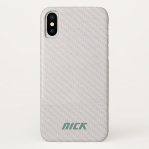 Maßgeschneiderte Gehäuse aus weißem Kohlenstoff Ip Case-Mate iPhone Hülle