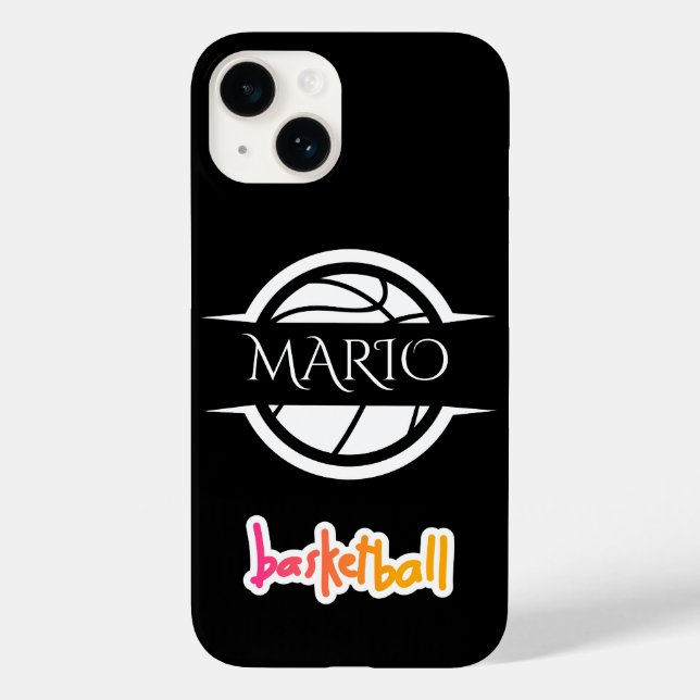 Maßgeschneiderte Gehäuse mit Basketballdesign Case-Mate iPhone Hülle (Rückseite)